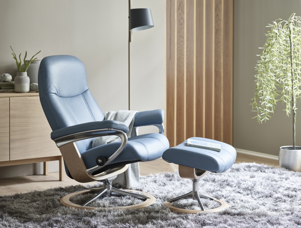 Stressless, Consul, Relaxsessel, Leder, Lederbezug, Stoffbezug,  